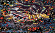 Load image into Gallery viewer, Giratina V (Alternate Full Art) - SWSH11: Lost Origin | Pokémon TCG Playmat | Pokemon Office Keyboard Mat - LootDelivered.com