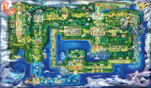 Load image into Gallery viewer, Kanto Region Map | Pokémon TCG Playmat | Pokemon Office Keyboard Mat | Gen 1 TCG - LootDelivered.com