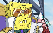 Load image into Gallery viewer, One Piece X SpongeBob  | Anime TCG & office Mat - LootDelivered.com