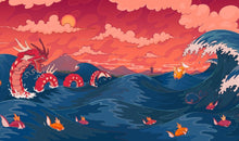 Load image into Gallery viewer, Shining Gyarados  | Pokémon TCG Playmat | Pokemon Office Keyboard Mat - LootDelivered.com