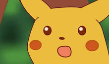 Load image into Gallery viewer, Surprised meme Pikachu | Pokémon TCG Playmat | Pokemon Office Keyboard Mat - LootDelivered.com