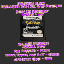 Load image into Gallery viewer, Pokemon Black Preloaded with All 649 Pokemon + Items & Currency - LootDelivered.com