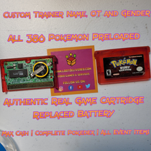 Load image into Gallery viewer, Pokemon Ruby | Preloaded 386 Shiny Pokemon | Brand New Battery | GBA DS | Generation 3 - LootDelivered.com