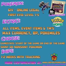 Load image into Gallery viewer, Pokemon Ultra Moon Enhanced 800+ 31 IV Pokemon New or Finished Game - LootDelivered.com