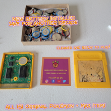 Load image into Gallery viewer, Pokemon Yellow Enhanced! Gameboy Color Saves! New Game with All  151 Pokemon! - LootDelivered.com