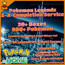 Load image into Gallery viewer, Pokemon Legends Z-A Sameday Completion Service | 30+ Boxes - 900+ Pokemon | Complete Lumiose &amp; Hyperspace Dex - LootDelivered.com

