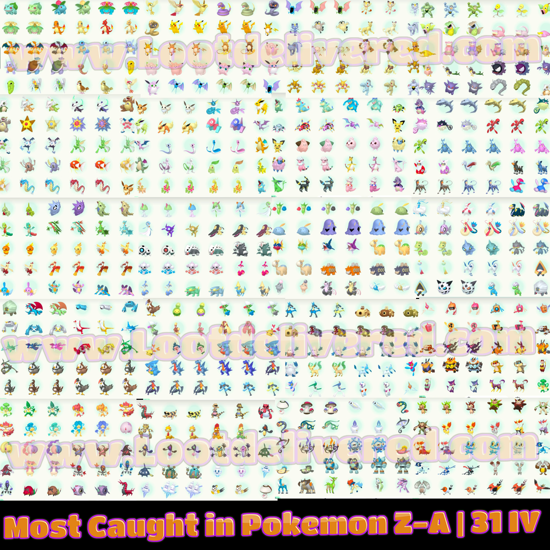 Pokemon Legends Z-A Complete Lumiose & Hyperspace Dex Service