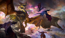 Load image into Gallery viewer, The Ur-Dragon Magic the Gathering Commander Trading Card Game Playmat TCG CCG
