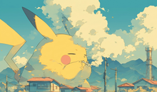 Load image into Gallery viewer, Pikachu Pokemon TCG Playmat
