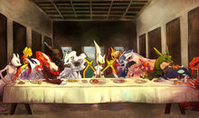 Load image into Gallery viewer, Legendary Pokemon Final Supper | Pokémon TCG Playmat | Pokemon Office Keyboard Mat - LootDelivered.com
