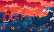 Load image into Gallery viewer, Shining Gyarados  | Pokémon TCG Playmat | Pokemon Office Keyboard Mat
