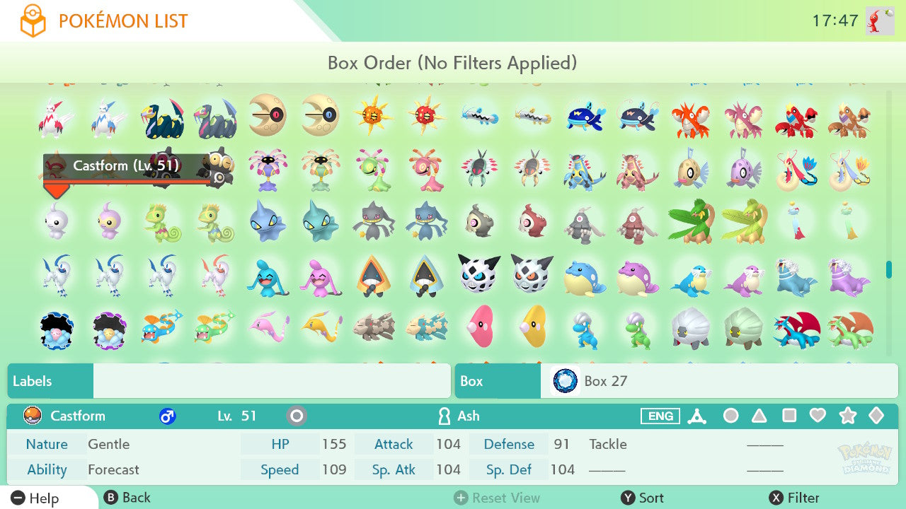 Brilliant Diamond & Shining Pearl Pokedex Completion Service