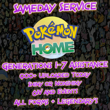 Load image into Gallery viewer, Generations 1-7 | 32 Boxes | Pokemon Home Upload Service 1998-2019
