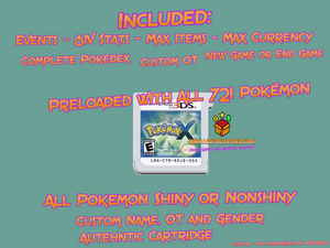 Pokemon X - Loaded With All 721 + Legit Event Pokemon