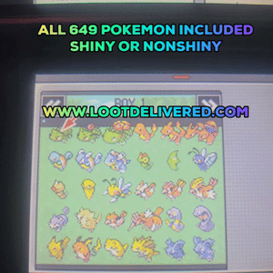 Pokemon White All 649 Pokemon + Items & Currency - LootDelivered.com