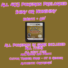 Load image into Gallery viewer, Pokemon HeartGold | Preloaded With all 493 Pokemon Shiny or Nonshiny + Max Items
