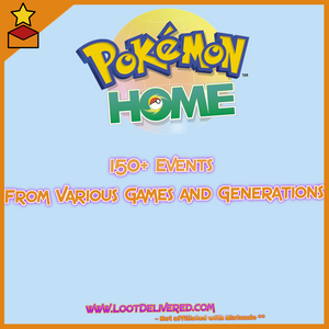 Event Collector 150+ Event Pokemon Home Upload Assistance