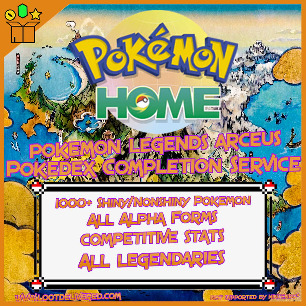 Pokemon Legends Arceus Pokedex Completion Service