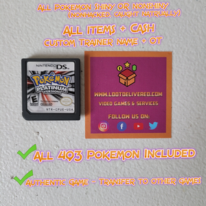 Pokemon Platinum All 493 Pokemon Enhanced! - LootDelivered.com Pokemon Platinum All 493 Pokemon Enhanced! - LootDelivered.com
