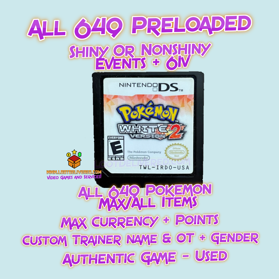Pokemon: White Version 2 Nintendo DS US Version Authentic Sealed
