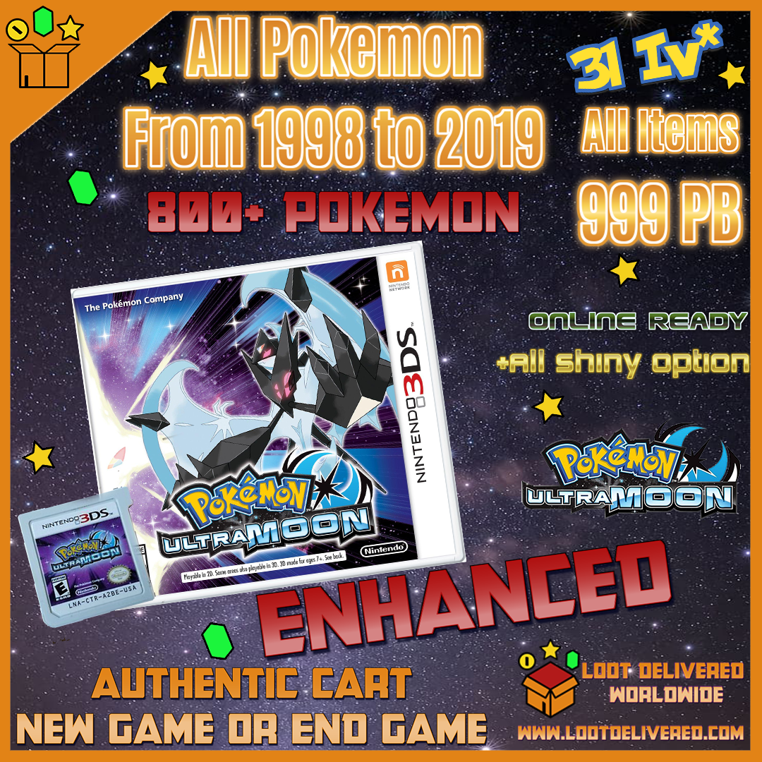 Pokemon ultra 2024 moon ds game