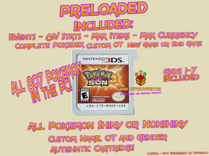 Pokémon Sun | Preloaded with 807 Pokémon & more