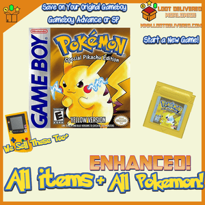 Pokemon Yellow Enhanced! Gameboy Color Saves! New Game with All  151 Pokemon! - LootDelivered.com