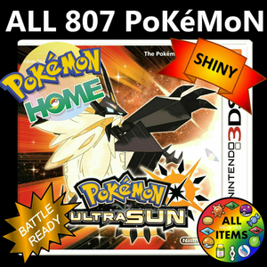 Pokemon Ultra Sun | Pokemon Home |Living Dex Unlocked All 807 Shiny Nintendo 3DS - LootDelivered.com